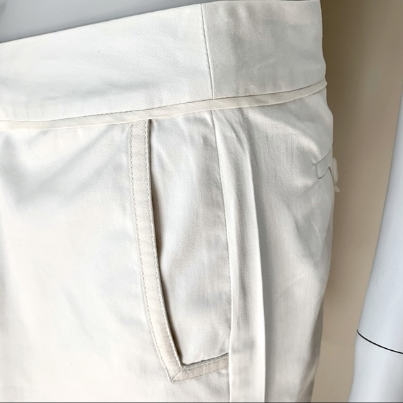MARC BY MARC JACOBS Pencil Skirt With Pleats on Back 100% Cotton Sateen White - Picture 11 of 13